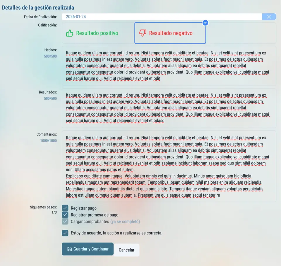 Acciones y resultados de la gestión en Viveksys